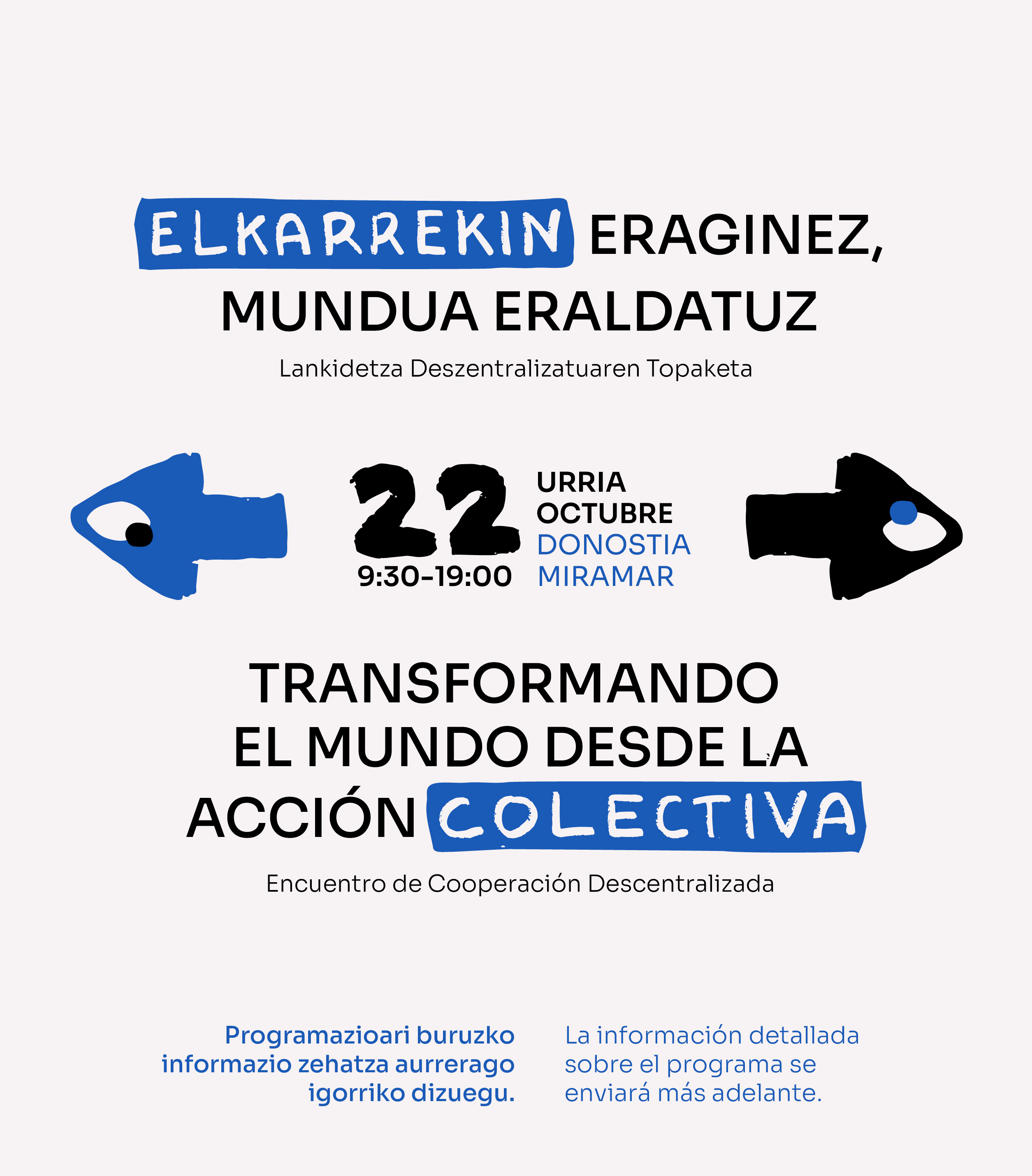 Jornadas de Cooperaci&oacute;n Descentralizada | 22 de octubre | Donostia